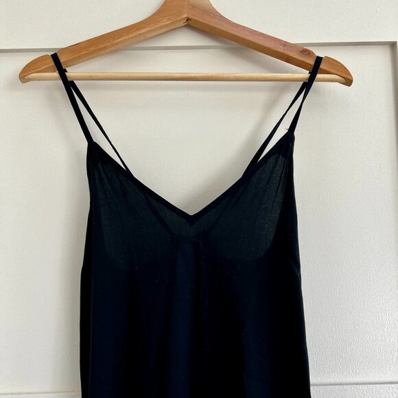 Tie Back Maxi Slip Dress Black Size XS - Picture 7 of 7